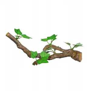 Terārija dekors Terra Natura, zars ar lapām, vidējs 31 cm