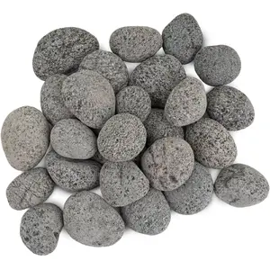 Melni lavu akmeņi akvārijam un terārijam NB Minerals 50–80 mm, 5 kg iepakojums