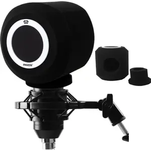 Microphone Pop Filter Mozos PS-4 — foam ball windscreen for vocal and instrument mics