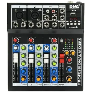 Analog audio mixer DNA Professional MIX 4 by DNA - compact 4-channel mixer