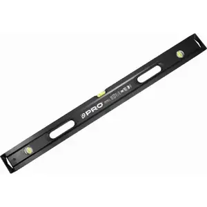 Spirit level PRO Endurance S1000 vertical and horizontal, black, 100 cm
