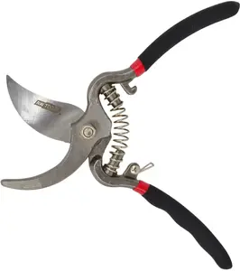 Garden pruning shears AWTools model AW63026, traditional ergonomic bypass secateurs, 200 mm length, 20 mm cutting capacity, soft grip