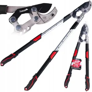 Pruning lopper Tvardy telescopic 730–970 mm with gear and 65Mn anvil blade, PTFE-coated