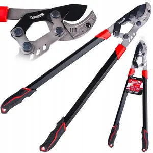 Pruning lopper Tvardy 790 mm, anvil blade, gear mechanism, 65Mn steel with PTFE coating