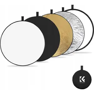Diffuser 5-in-1 K&F Round 56 cm with Carry Case — photographic reflector and diffuser set