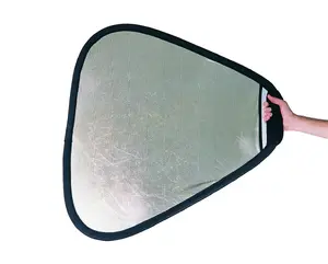 Atstarojošais Lastolite LL LR3728 Triangle Silver — trīsstūrveida 120 cm foto studijas atstarojošais, sudraba virsma