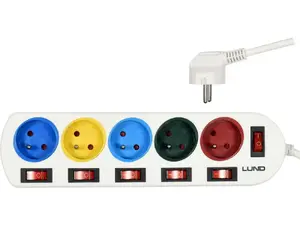 Power extension LUND 72460 with AC 230 V, 50 Hz input, 1-piece