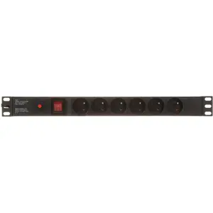 Power strip Acar LISTWA ZASILAJĄCA PD-6/R-OP with 6 outlets and integrated surge protection