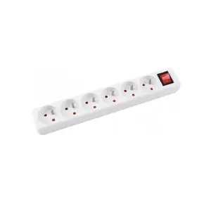 Сетевой удлинитель с защитой от перенапряжения Office Products 6 розеток 3 м белый (13116341-14)