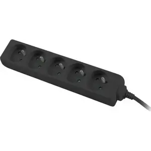 Power strip NIKON DX-5F — 3 m cable, 5-socket, black