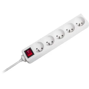 Power strip KEMOT URZ 5-socket 1.5 m white (URZ3032-1,5)