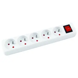 Сетевой фильтр Office Products 5 розеток, кабель 3 м, белый