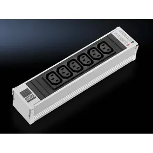Сетевой удлинитель Rittal DK 7856.080 6x C13 для помещений алюминий/пластик 250 мм
