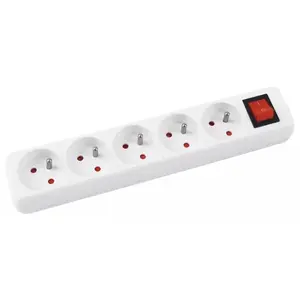 Фильтр питания Office Products защитный 5 розеток 5 м белый