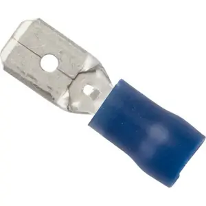 Insulated female quick-disconnect terminal Ergom WI 4.8 – for conductor 2.5 mm² / pin 0.8 mm, PVC sleeve, 100 pcs