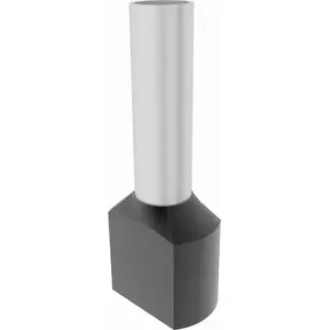 Elpromet insulated double ferrules 2x1.5 mm, 8 mm length, black, pack 100