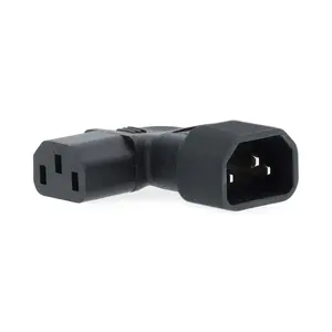 Kabeļa gender adapteris Nedis CEGB11903BK — IEC-320-C13 uz IEC-320-C14, niķelēti kontakti, melns