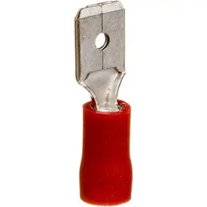Insulated crimp connector EM Group WKI1,5/6,3/0,8 for 0.25–1.5 mm² wires, 6.3×0.8 mm spade, PVC insulation