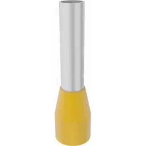 Ferrule sleeves Elpromet E 6/12 mm insulated ferrule 6 mm² yellow, pack 100