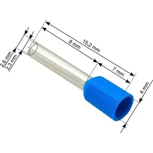 Insulated Cable Ferrule 2.5 mm × 8 mm, No name, model 13465