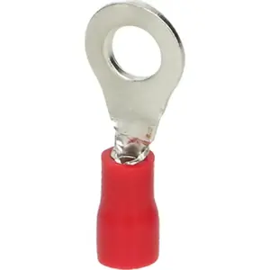 Ring insulated terminal ORNO OR-KK-8102/1/6/B1, max cross-section 1 mm², M6 screw eye, blister pack 10 pcs
