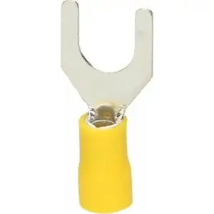 Insulated Fork Terminal ORNO OR-KK-8104/6/4/B1, max conductor 6 mm², screw eye M4, blister pack 10 pcs