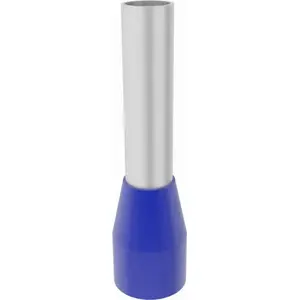 Insulated ferrule Elpromet E2508, insulated bootlace ferrules 2.5 mm², 8 mm length, blue, pack of 100