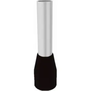 Crimp ferrule Elpromet E1508 insulated 1.5 mm², 8 mm length, black, pack 100