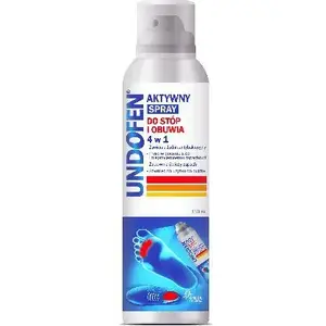 Kāju un apavu sprejs Undofen 4‑1 150 ml — aktīvā formula kāju aprūpei un apavu svaigumam