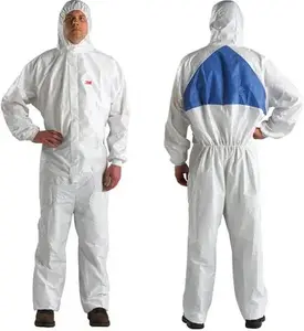 Aizsargkombinezons 3M 4540+XL — SMS materiāls, XL, zils/balts, notekas un starojuma aizsardzība