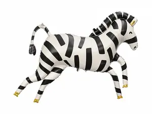 Toy balloon PartyDeco FB121 — foil, black/gold/white, 1000×820 mm