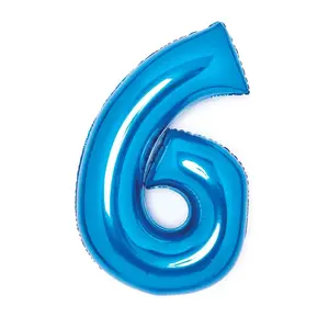 Toy balloon AMSCAN 9914056, foil, blue, pack of 5