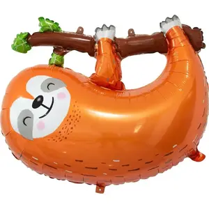 Foil Balloon GoDan Sloth 79 cm brown