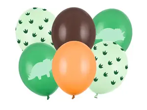 Toy balloon PartyDeco SB14P-335-000-6 — latex, assorted colours, 30 cm, pack of 6