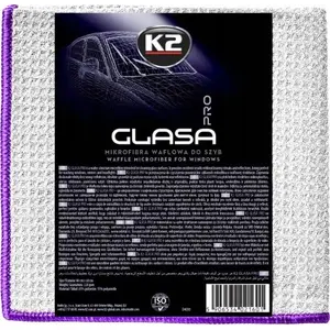 Glass cleaning microfiber cloth K2 D4030 — waffle weave, microfiber, for streak-free window and glass cleaning