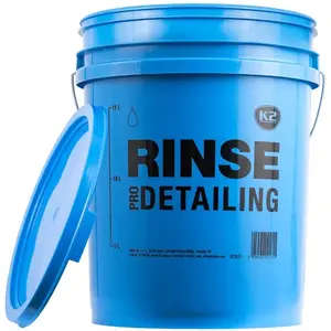 Bucket K2 model D7021 20 L blue 'Rinse' — detailing bucket for car washing