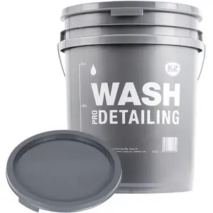 Bucket K2 WIADRO DETAILINGOWE 20 L grey model D7020 — detailing wash bucket 20 L