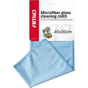 Microfiber Glass Cleaning Cloth Amio Cwash-03 30x40 cm — window and glass towel