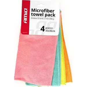 Microfiber Cloth Set Amio Zestaw 4 pcs 30x30 cm Cwash-02