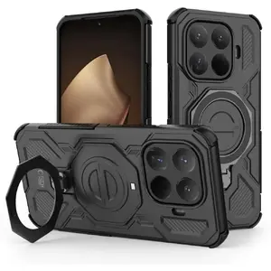 MagSafe-compatible phone stand Skrzynkazdrewna TacticStand for Xiaomi 15T Pro, matte black