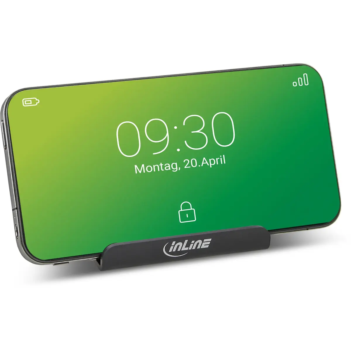 InLine Smartphone and Mobile Phone Stand — Passive, Black Photo 4