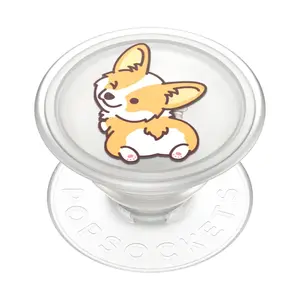 Грип для мобильного телефона Popsockets 806487 — рисунок «животные», Ø 38,8 мм, высота 7,7 мм, черный/оранжевый/полупрозрачный/белый