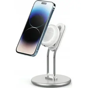 Phone Stand Beline SODI SIM-300 silver MagSafe-compatible desktop holder