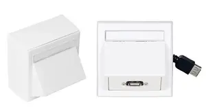 Розеточный модуль CANYON Vivolink Wall Box with USB2.0 — USB A, USB 2.0, белый