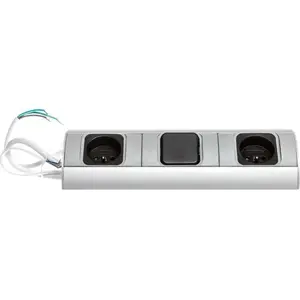 ORNO Furniture Power Outlet with Switch OR-AE-1304, 2x 2P+Z Sockets