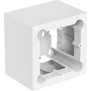 Wall-mounting box Audac WB200/SW for WP and DWP series panels, 80 x 80 mm, white