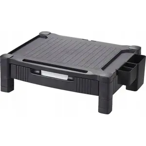 Monitor stand Q-Connect KF20181, 43.4×33.6 cm platform, height-adjustable, black