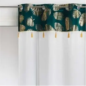 Штора Douceur d`Interieur FIRANA SABALY 140x240 см — белая и зелёная