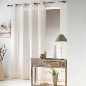 Штора на люверсах Douceur d'Interieur HELIOS, 140 x 240 см, льняной цвет