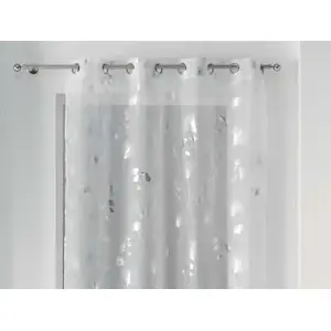 Штора Douceur d'Interieur FIRANA BLOOMY 140x240 см белая/серебристая